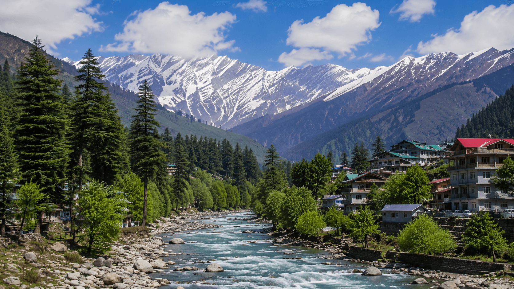 Chandigarh to Manali route